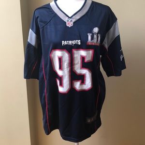 Authentic men’s NFL Patriots jersey - Large NWOT